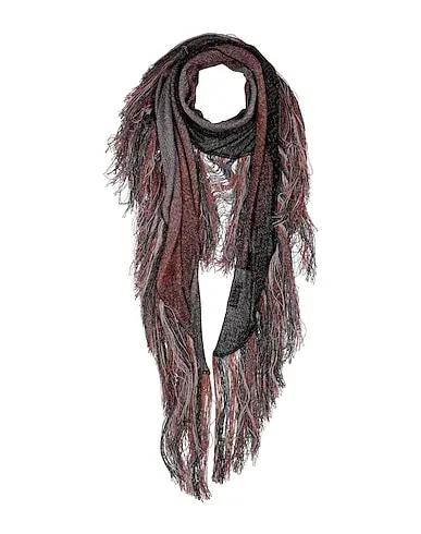 Orange Knitted Scarves and foulards