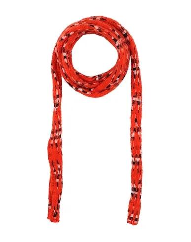 Orange Knitted Scarves and foulards