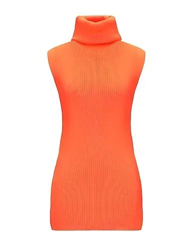 Orange Knitted Short dress