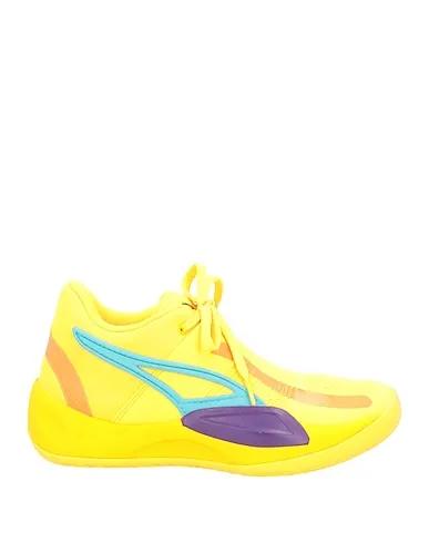 Orange Knitted Sneakers