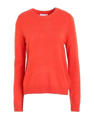 Orange Knitted Sweater VIRIL O-NECK L/S  KNIT TOP - NOOS
