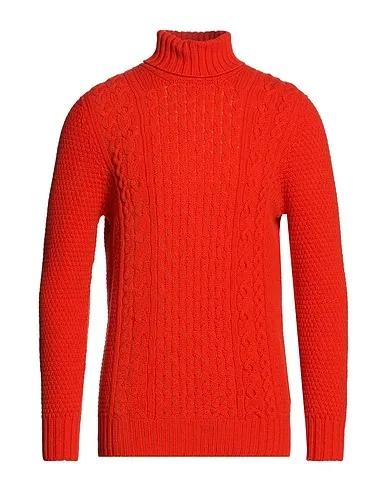 Orange Knitted Turtleneck