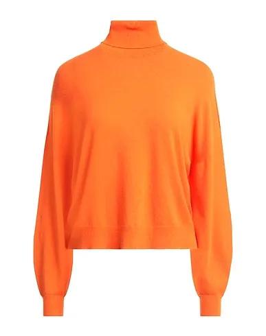 Orange Knitted Turtleneck