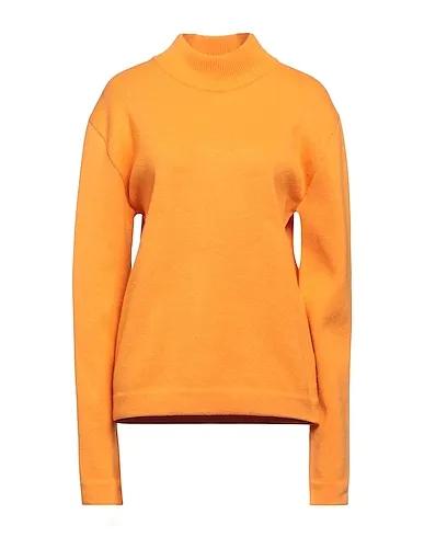 Orange Knitted Turtleneck