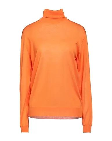Orange Knitted Turtleneck