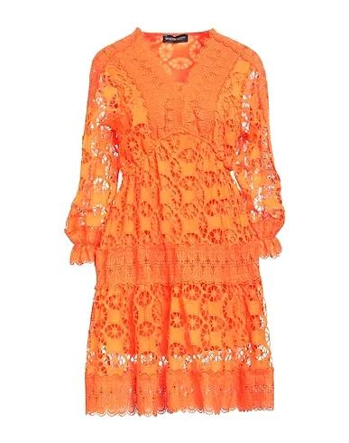 Orange Lace Short dress