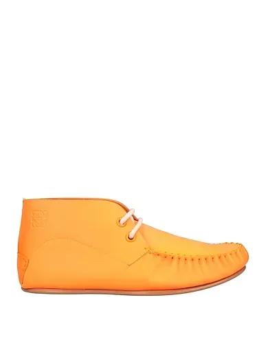 Orange Leather Boots