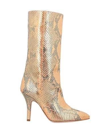 Orange Leather Boots