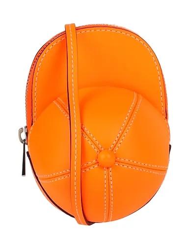 Orange Leather Cross-body bags