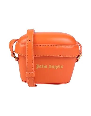 Orange Leather Cross-body bags