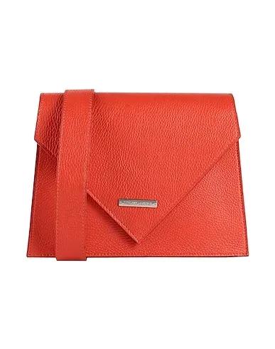 Orange Leather Shoulder bag