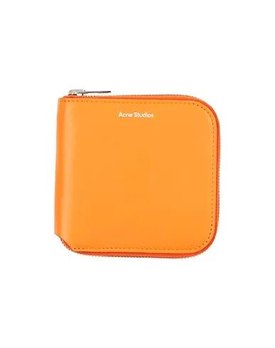 Orange Leather Wallet