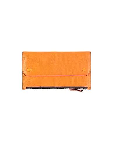 Orange Leather Wallet