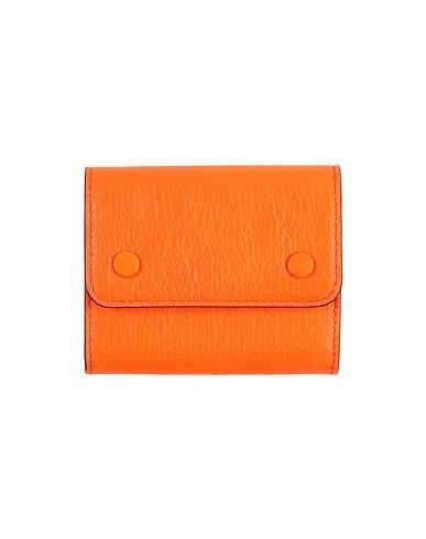Orange Leather Wallet
