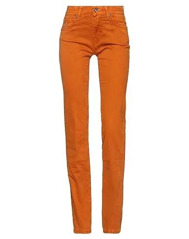 Orange Moleskin Casual pants