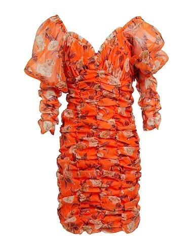 Orange Organza Short dress