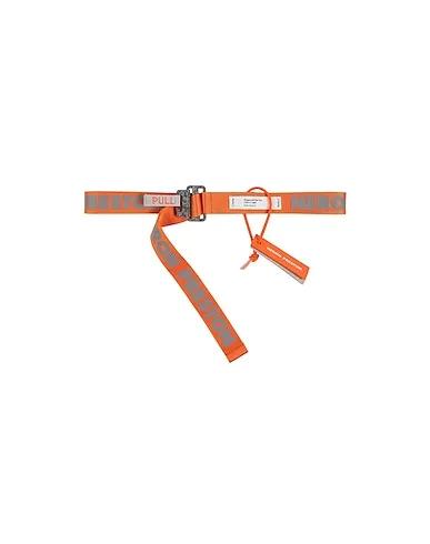 Orange Plain weave Fabric belt