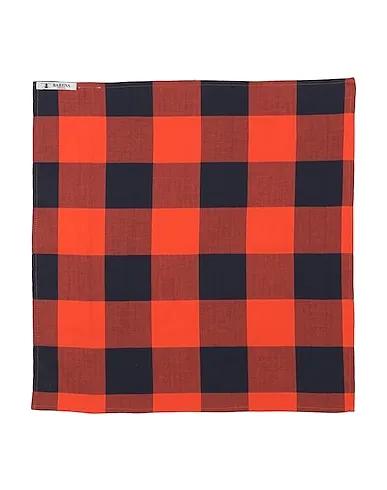 Orange Plain weave Scarves and foulards