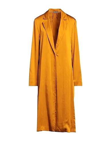 Orange Satin Full-length jacket