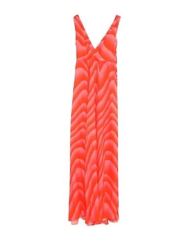 Orange Satin Long dress