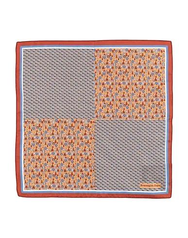 Orange Satin Scarves and foulards