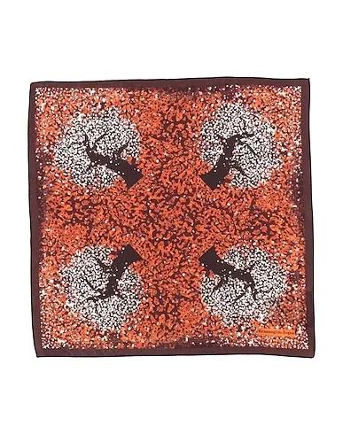 Orange Satin Scarves and foulards