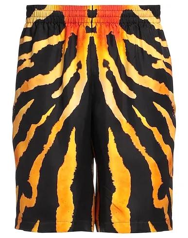 Orange Satin Shorts & Bermuda