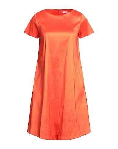 Orange Silk shantung Short dress