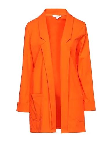Orange Sweatshirt Blazer