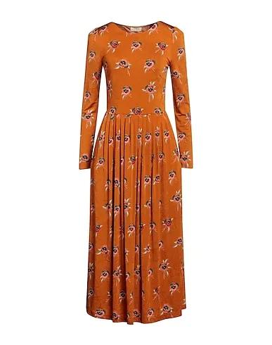 Orange Synthetic fabric Midi dress