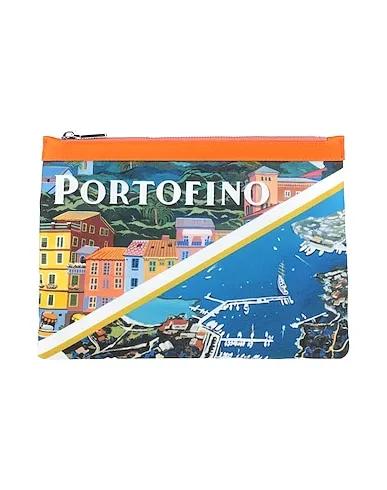 Orange Techno fabric Handbag