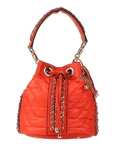 Orange Techno fabric Handbag