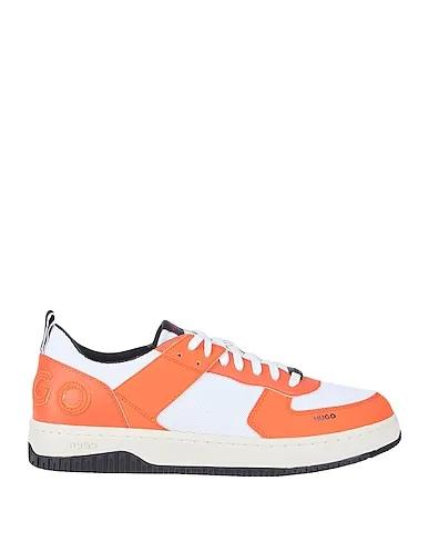 Orange Techno fabric Sneakers
