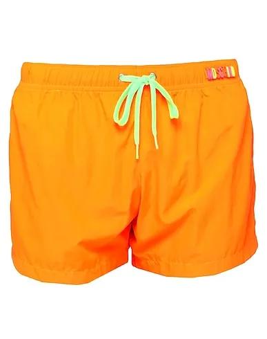 Orange Techno fabric Swim shorts