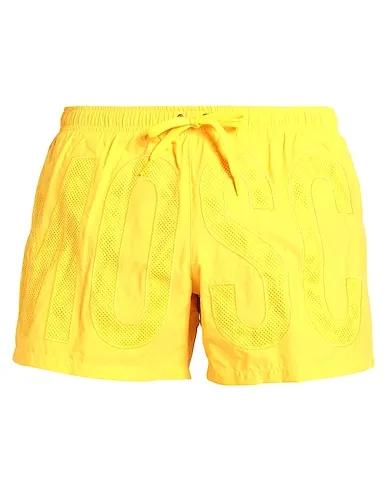Orange Techno fabric Swim shorts
