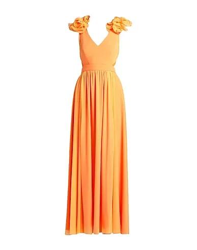 Orange Tulle Long dress