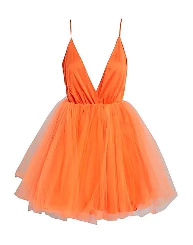 Orange Tulle Short dress