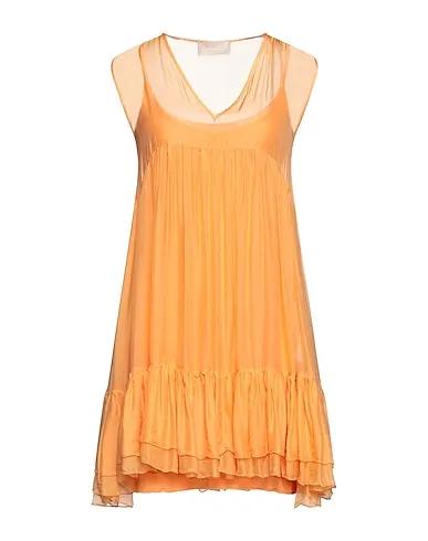 Orange Voile Short dress