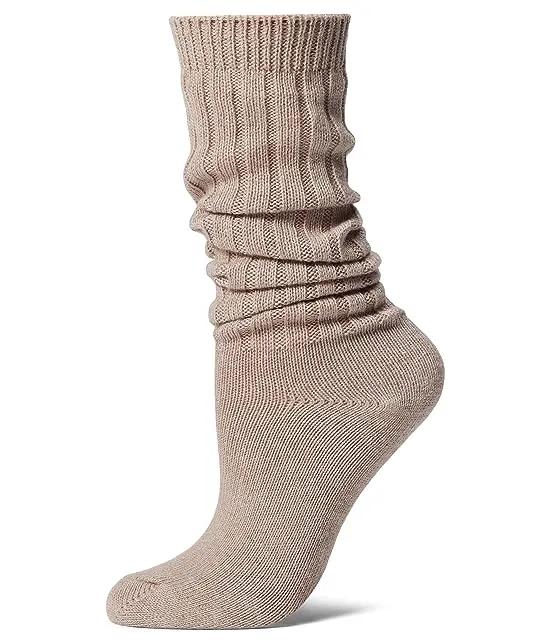Organic Cotton Cashmere Slouch Socks
