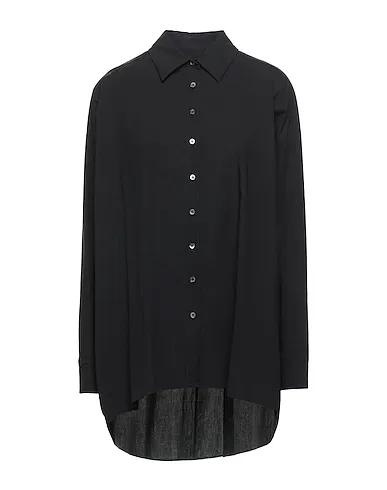 OTTOD'AME | Black Women‘s Solid Color Shirts & Blouses