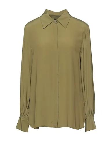 OTTOD'AME | Military green Women‘s Solid Color Shirts & Blouses