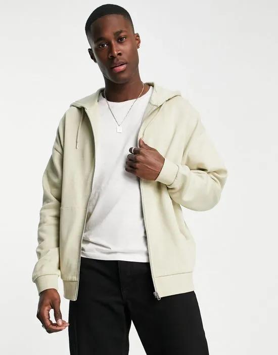 oversized hoodie in beige