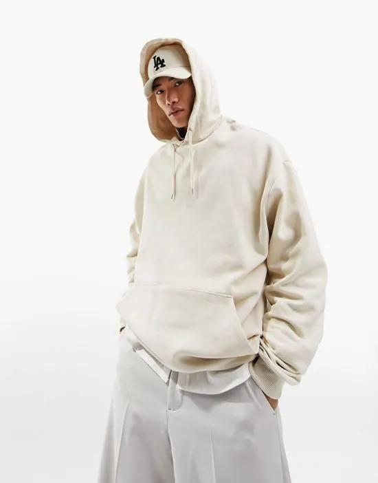 oversized hoodie in beige