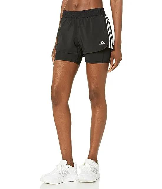 Pacer 3-Stripes Woven 2-in-1 Shorts