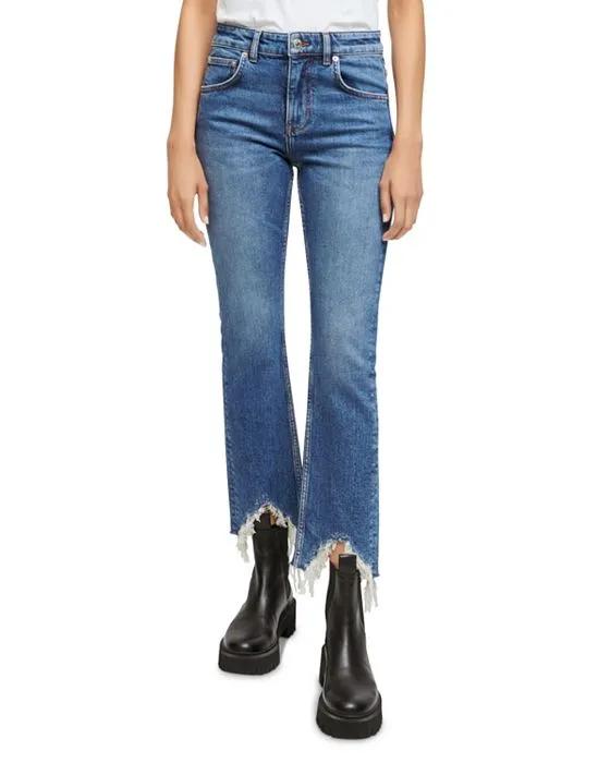 Pachabfran Slim Fit Cropped Jeans in Blue