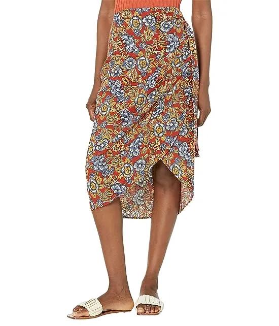 Pacifica Linen Wrap Skirt