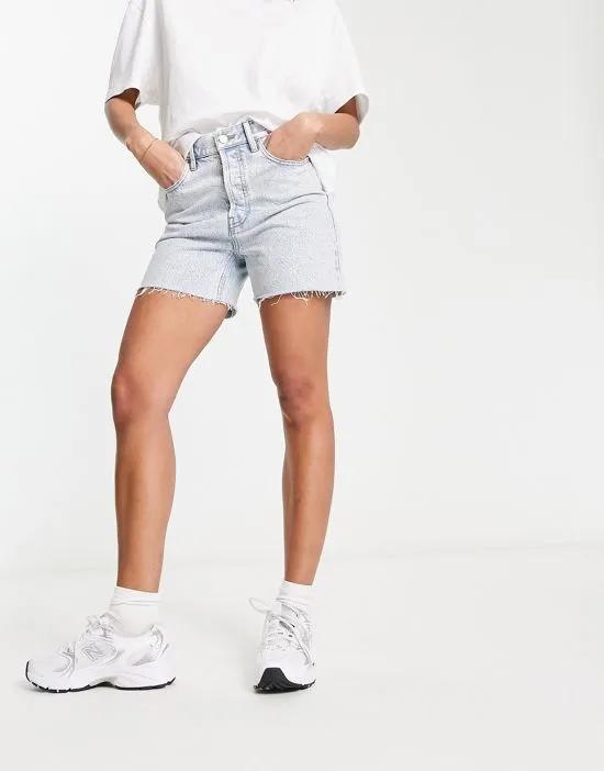 PacSun 90s girlfriend denim shorts in blue