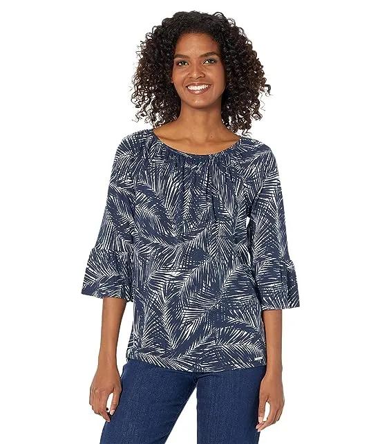 Palm Flare Sleeve Top
