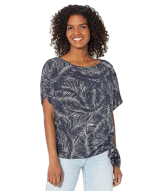Palm Side Tie Top