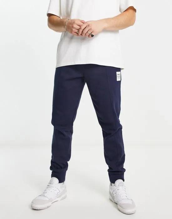 paneled sweatpants in navy
